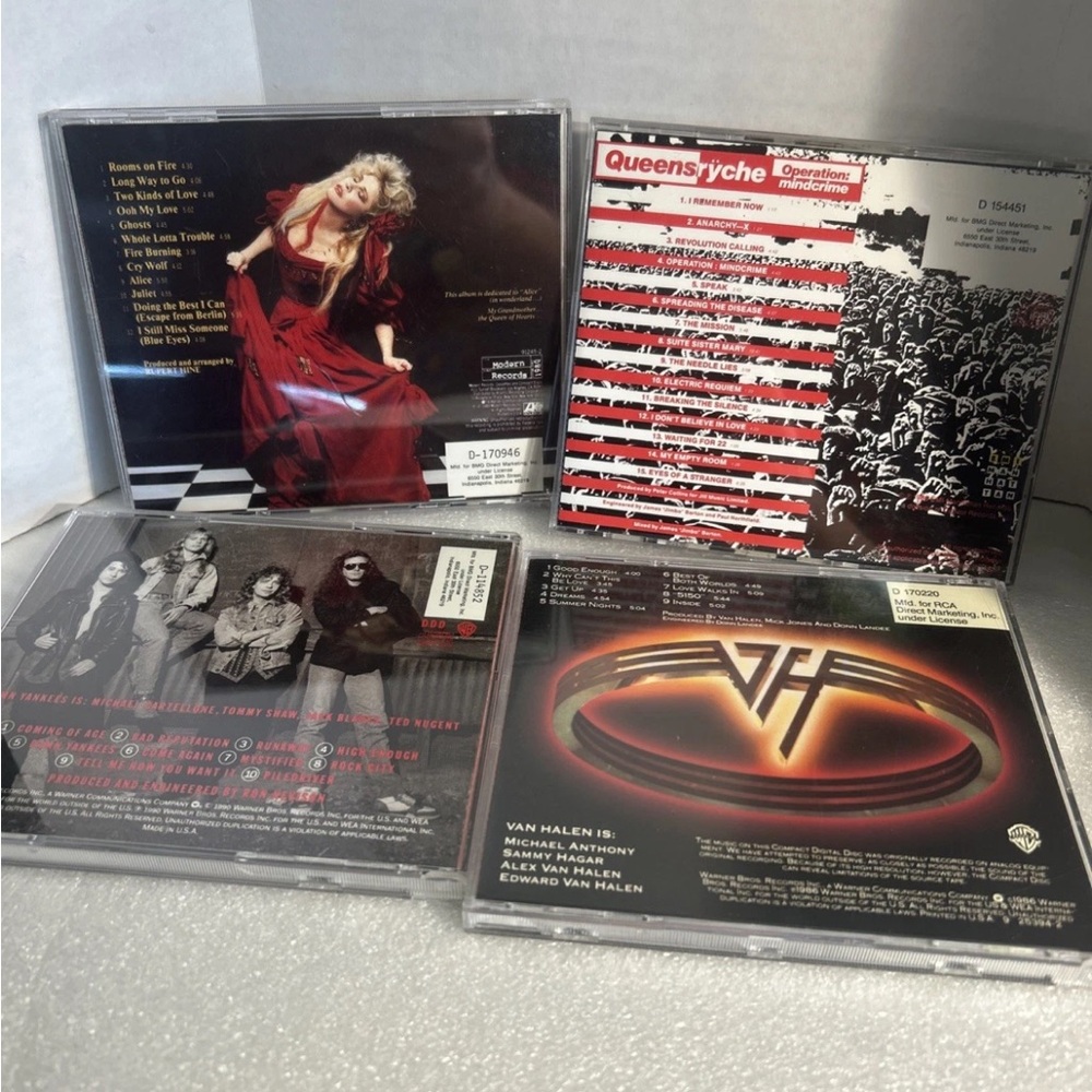CD Collection Featuring Stevie Nicks, Queensrÿche, Damn Yankees, and Van Halen - Picture 3 of 6
